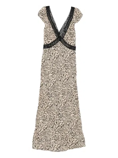 RIXO LONDON IGGY LACE-TRIMMED DRESS