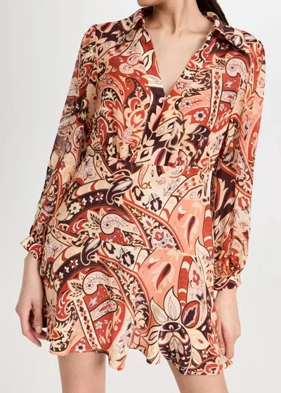 Rixo London Indy Dress In Grace Paisley Canyon In Multi