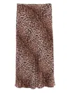 Rixo London Kelly Midirock Mit Leoparden-print In Brown