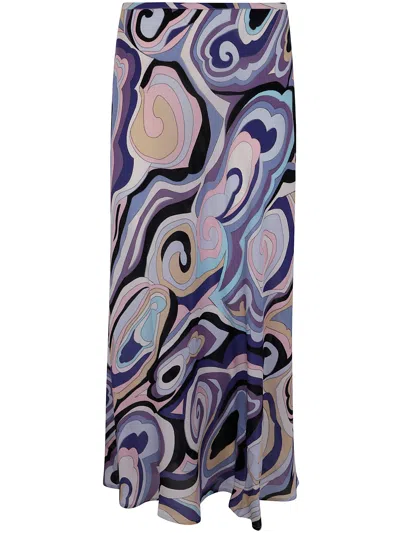 Rixo London Abstract-pattern Print Skirt In Multi