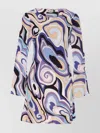 Rixo London Knee Length Abstract Pattern Printed Dress In Multi
