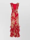 Rixo London Knee Length Dress Belted Waist