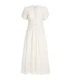 Rixo London Novara Floral Cotton-blend Maxi Dress In Ivory