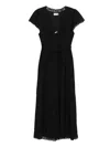 Rixo London Midikleid Mit Spitzenbesatz In Black