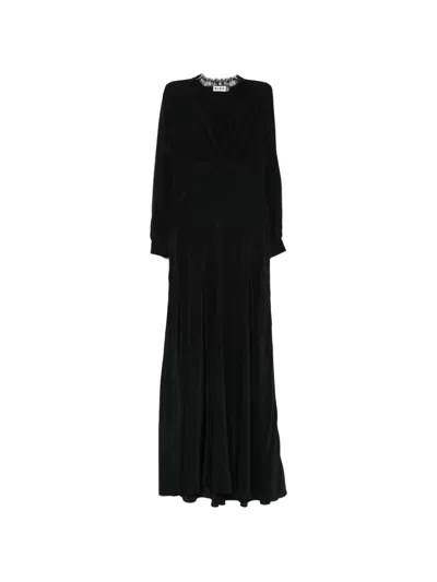 Rixo London Lace-trim Long-sleeve Dress In Multi