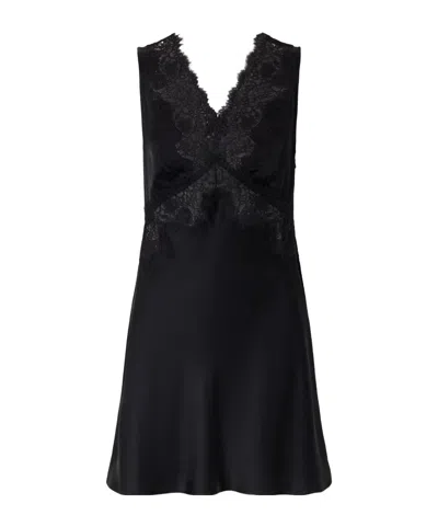 Rixo London Rhegan Lace-trimmed Crepe Midi Dress In Black