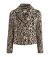 Rixo London Leila Leopard Cropped Jacket