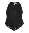 Rixo London Womens Ayanna Rose-embroidered Cotton Top Rose Trail Black In Black