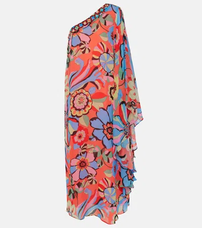 Rixo London Liza Floral Georgette Maxi Dress In Multicoloured