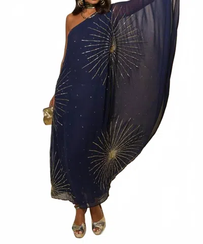 Rixo London Liza Star Dress - Petite In Midnight Star In Blue