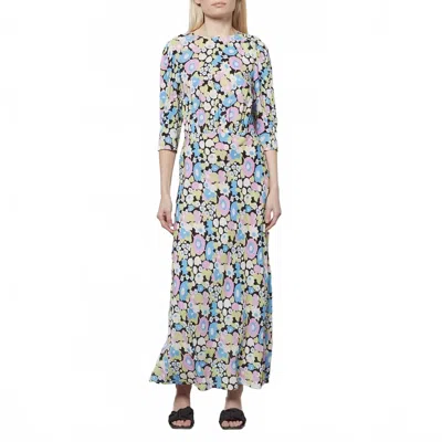 Rixo London Lucile Scandi Dress In Onyx Scandi In Multi