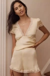 Rixo London Maddy Silk Blend Lace-trim Shorts Pajama Set