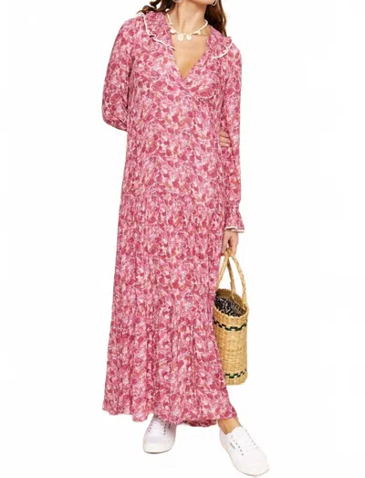 Rixo London Mali Dress In Magenta In Pink