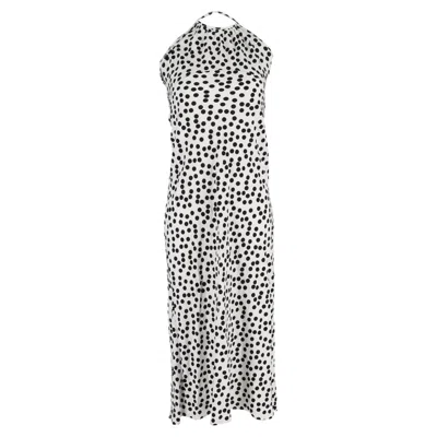 Rixo London Marilyn Polka-dot Dress In White Viscose In Multi