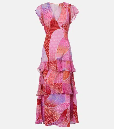 Rixo London Meena Printed Silk Maxi Dress In Multi