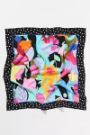 Rixo London Menno Silk Scarf In Black