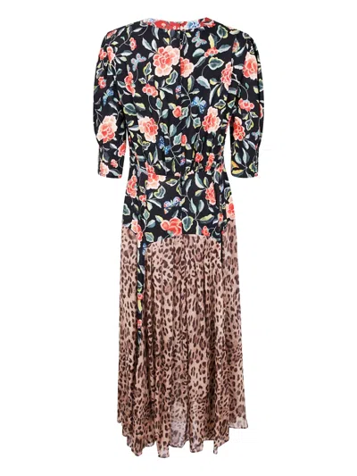 Rixo London Mila Midi Dress In Multi