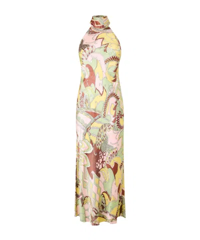 Rixo London Minimalist Maxi Dress In Nude
