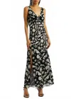 Rixo London Moniq V-neck Maxi Dress - Plus In Black In Black