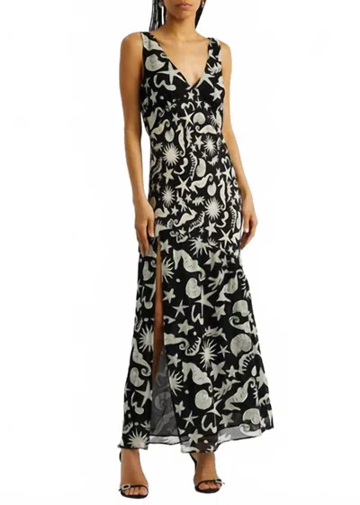 Rixo London Moniq V-neck Maxi Dress - Plus In Black