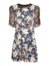 Rixo London Rixo Woman Short Dress Navy Blue Size 6 Silk In Azul Oscuro