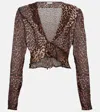 Rixo London Neelu Leopard-print Crêpe Blouse In Summer Leo Warm
