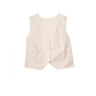 Rixo London Norah Embroidered Waistcoat In Pink