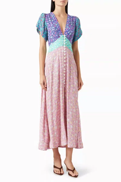 Rixo London Novara Midi Dress In Multicolor