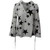 Rixo London Orlagh Star Printed Crepe Blouse In White Viscose In White