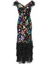 Rixo London Ossy Dress In Black