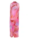 Rixo London Midikleid Im Patchwork-look In Pink