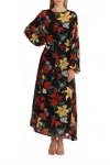 Rixo London Pia Belted Tent Dress In Lily Garden In Multi