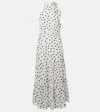 Rixo London Eleanor Halterneck Cotton Midi Dress