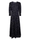 Rixo London Rixo "kristen" Dress Bohemia Spot Deep Navy In Multi