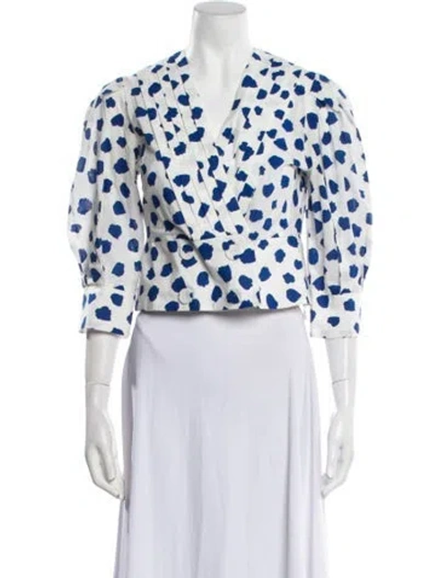 Pre-owned Rixo London Printed Evening Jacket In Multi