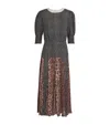 Rixo London Womens Meg Leopard Polka Dot Woven Midi Dress