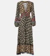 Rixo London Rixo Raven Floral-print Crepe De Chine Maxi Dress In Multi
