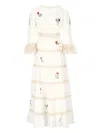 Rixo London Regine Cotton Maxi Dress In White