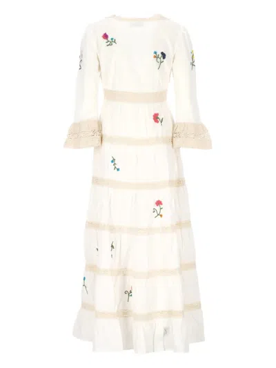 Rixo London Regine Cotton Maxi Dress In White