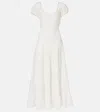 Rixo London Remi Broderie Anglaise Cotton Midi Dress In Neutral
