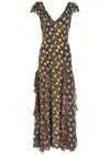 Rixo London Rixo Ambika Floral-print Silk-chiffon Maxi Dress In Multi