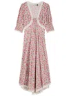 Rixo London Rixo Amina Pansy Woven Midi Dress