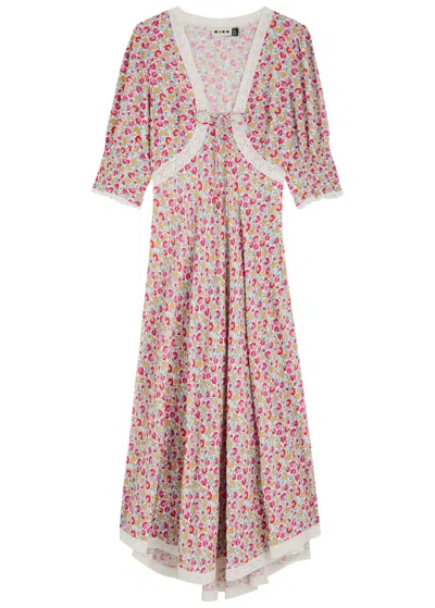 Rixo London Rixo Amina Pansy Woven Midi Dress