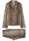 Rixo London Rixo Austin Printed Pyjama Set In Brown