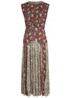 Rixo London Rixo Caroline Printed Chiffon Midi Dress In Multi
