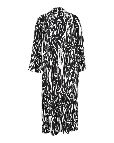 Rixo London Rixo Cindy Zebra-print Wrap Midi Dress In Multicolor Viscose