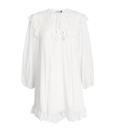 Rixo London Rixo Cotton Embroidered Inez Mini Dress In Multi