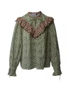 Rixo London Rixo Danica Blouse In Floral Print Cotton In Multi