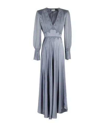 Rixo London Rixo Embroidery Detail Arlena Dress In Gray