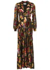 Rixo London Rixo Emory Floral-devoré Chiffon Maxi Dress In Multi